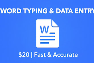 typing data entry service