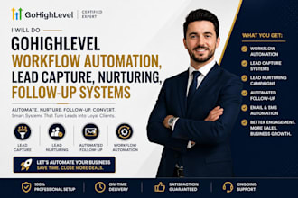 do gohiglevel workflow automation, lead capture, nurturing, follow up system