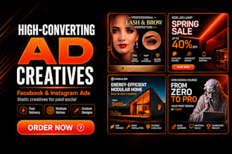 design static ad creatives for facebook and instagram ads