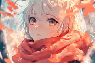 draw anime character sheet for you