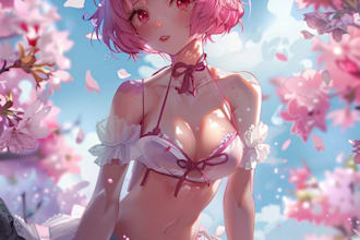 do a awesome anime fanart vtuber character