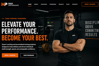 build squarespace sports coach website athletic trainer fitness trainer website