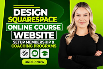 design squarespace online course website setup membership and coaching programs