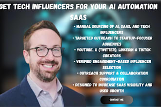 recruit tech influencers to promote your ai automation saas
