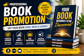 develop a custom high visibility book promotion designed