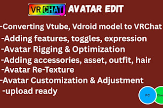 fix, edit, or optimize your vrchat avatar PC and quest