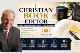 copy edit, proofread, format christian books, memoir, novels and fiction stories