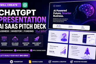 create chatgpt presentation, ai saas pitch deck, business investor slides