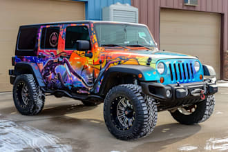 professional van wrap, vehicle wrap, car wrap design