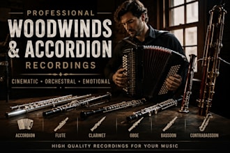 record accordion bassoon contrabassoon oboe flute clarinet for you