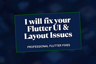 fix flutter UI layout, overflow and design issues