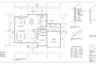 create professional autocad floor plans and architectural permit drawings
