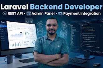 develop laravel backend and rest API with payment integration