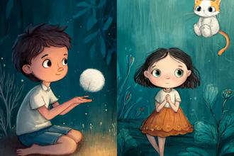 children book illustrations and children book cover