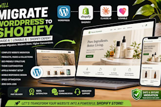 migrate wordpress website to shopify claude ai lovable shopify website migration