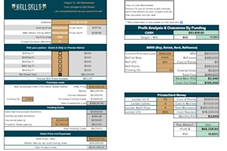 provide real estate spreadsheet templates for flips and rentals