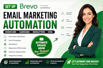 set up brevo email marketing automation workflow campaigns newsletter brevo HTML