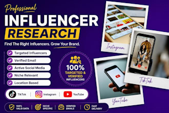 find instagram tiktok and youtube influencers for influencer marketing campaign