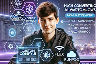 create comfyui workflow train lora flux runpod stable diffusion