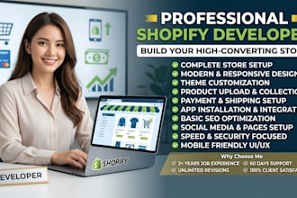 design a premium clean shopify store