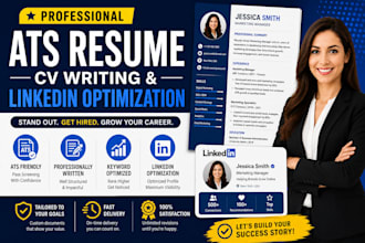 write an ats resume, CV, and optimize linkedin profile
