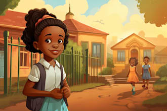 create expert children book illustration