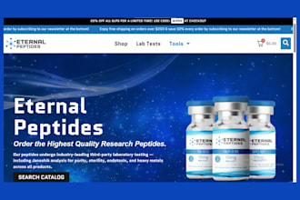 design peptide website supplement website research peptide website peptide store