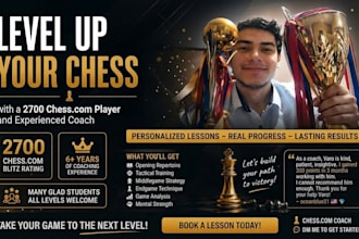 teach you chess from beginner to advanced level