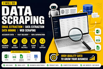 do data scraping, email extractor, data extraction, data entry, web scraping