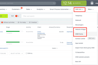 create bitrix24 crm sales pipeline deal customer and automation integration