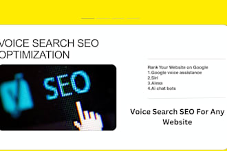 provide unbeatable voice search SEO optimization for google, alexa,siri