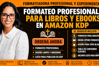 realizo formateo de libros electrónicos y en papel para amazon KDP