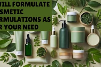 formulate cosmetic formulations as per your need