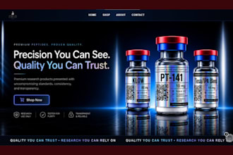 build peptide website research peptide peptide store woocommerce peptide website