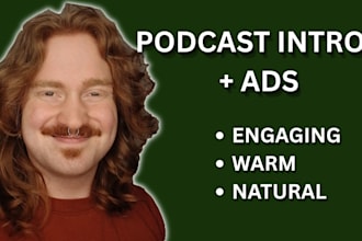 record an intro or ad spot for your podcast