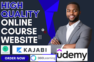 design online course creation website udemy kajabi 360learning teachable