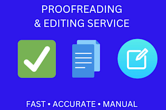 proofread and edit your english text manually