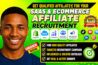 recruit high converting affiliates marketers for your saas or ai startup