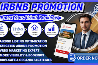do airbnb promotion, vacation rental marketing, and listing SEO
