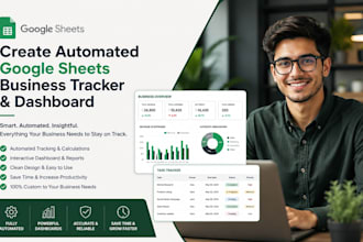 create automated google sheets business tracker and dashboard