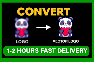 redraw logo to vector, convert image to vector