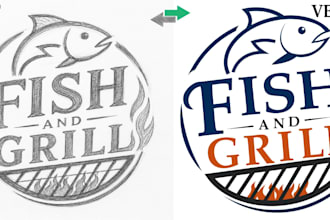 convert your drawing into editable vector file