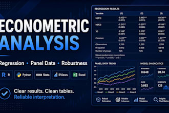 do econometric regression and panel data analysis