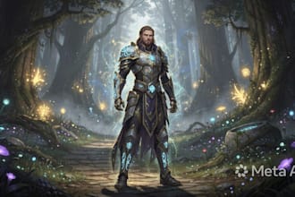 draw fanatsy character art for you
