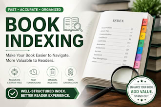 do book indexing, books formatting with table of contents amazon kdp formatting