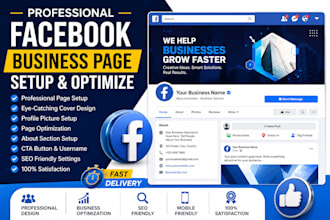 professional facebook business page and optimize it