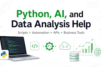 help with python, ai, and data analysis