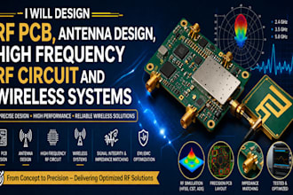 design rf pcb, antenna design, high frequency rf circuit and wireless systems