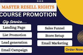 promote and grow your master resell rights business