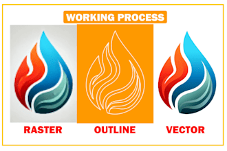 redraw, vectorize, convert logo or graphic to vector